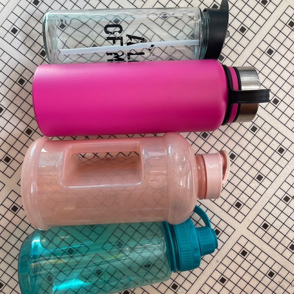 Water bottles/jugs/thermos